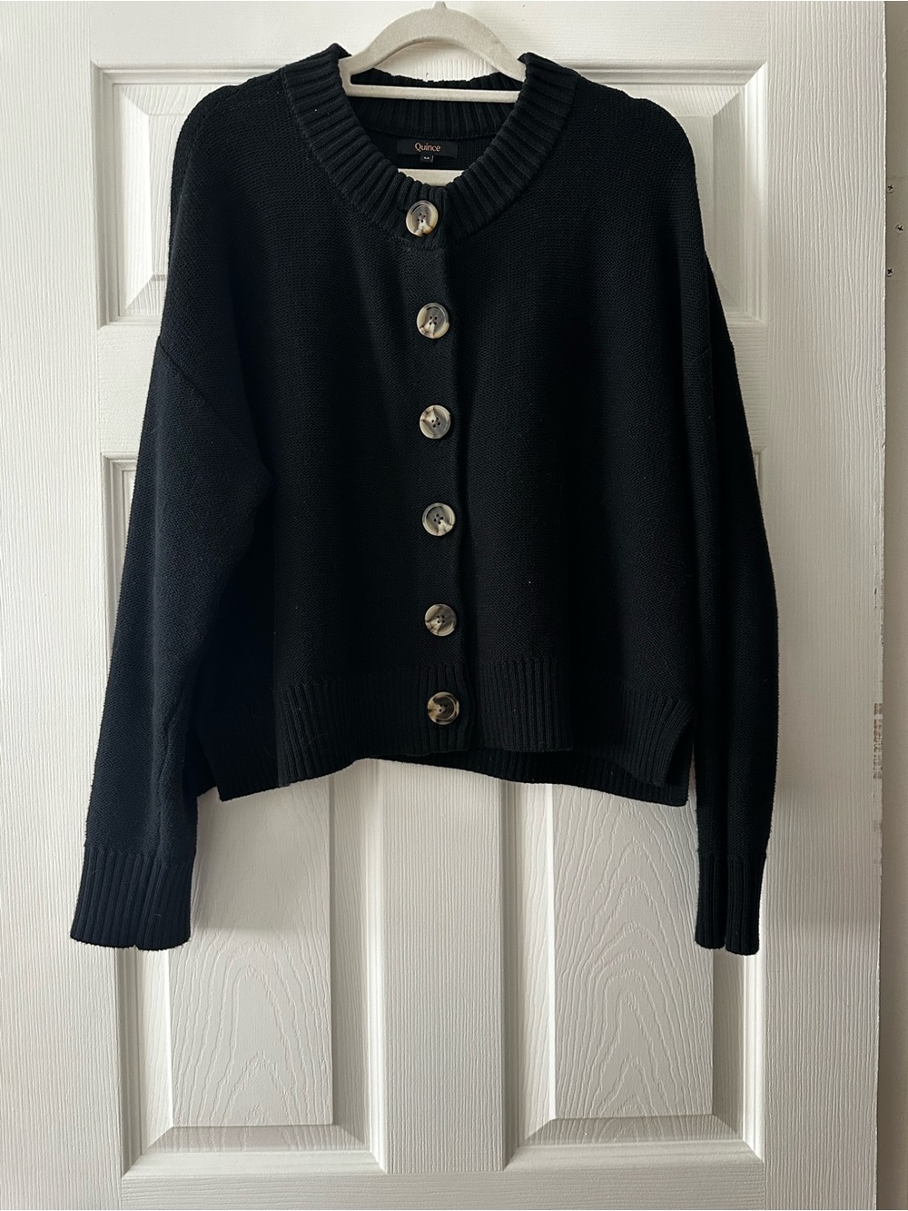 100% organic cotton cropped cardigan
